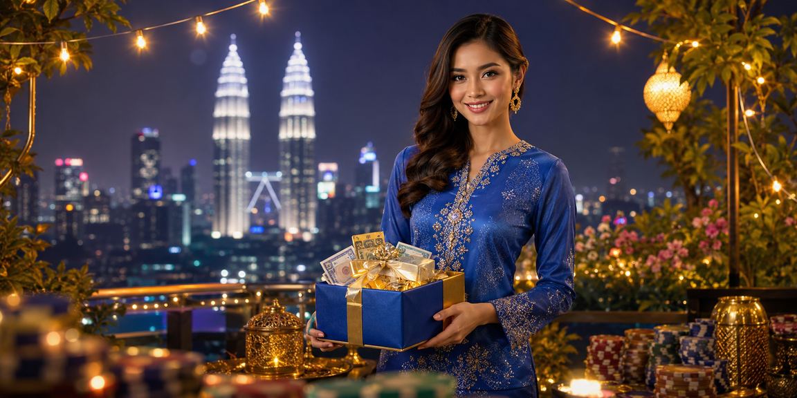 Pandangan bandar Kuala Lumpur dengan tema pertaruhan
